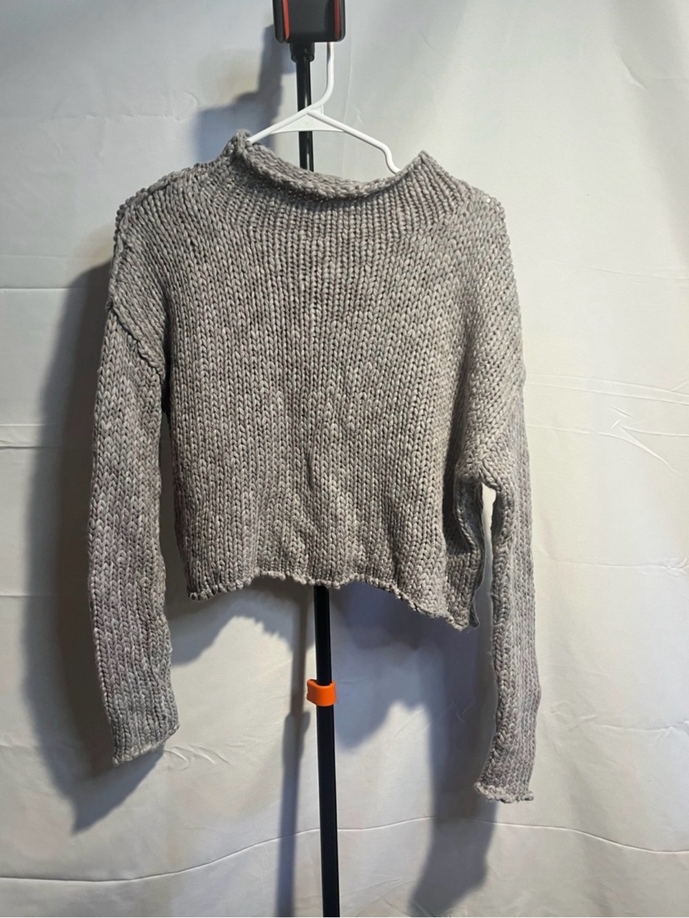 Free People Opal Roll Neck Gray Sweater